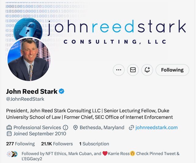                               The John Reed Stark and Mark Cuban thread is a must read - part 1                             
                              